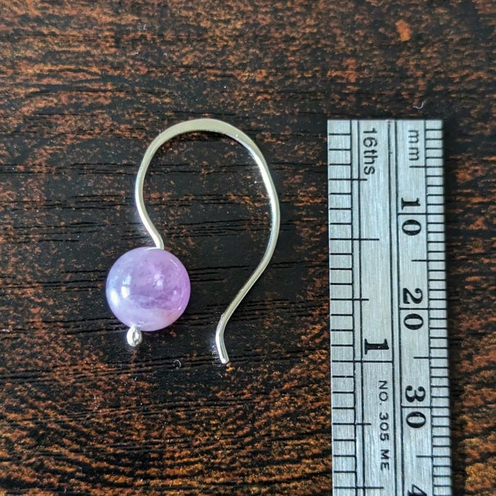 Sterling Silver Amethyst Earring from Danare Designs