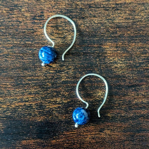 Sterling Silver Lapis Earring from Danare Designs