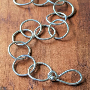Sterling Silver Link - Pebble Bracelet