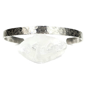 Sterling silver hammered bracelet from Danare Designs