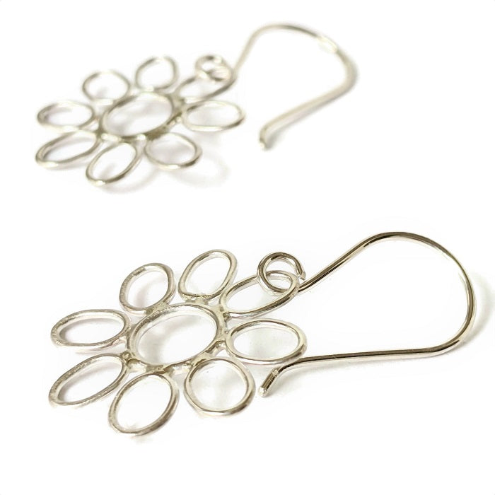 Sterling Silver Daisy earrings from Danare Designs